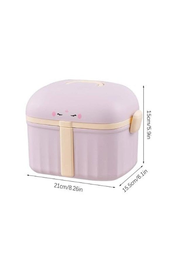 TONSYL Medicine Organizer Box First Aid Health Emergency Storage Box Large Capacity Double Layer Medicine Storage Bins with Lid (Blue) - Image 2